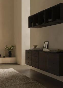 Kubus 1, Candle Holder, Black