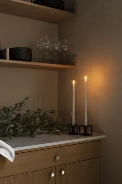 Kubus 1, Candle Holder, Black