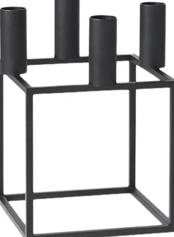 Kubus 4, Candle Holder, Black