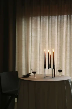 Kubus 4, Candle Holder, Black