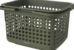 Kurv oliveingrøn medium 42x35x25cm