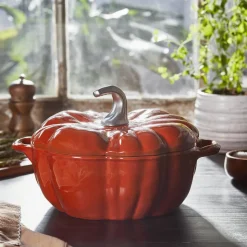 La Cocotte Cocotte 24 cm / 3,25 l, Græskar, Kanel, Støbejern