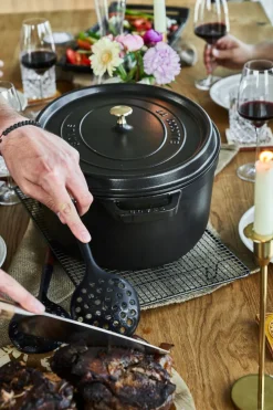 La Cocotte Cocotte 41 cm / 12 l, Oval, Sort, Støbejern