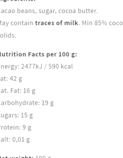 La Dalia 85% - The Lazy Cocoa Grower's Blend, Nicaragua, 10