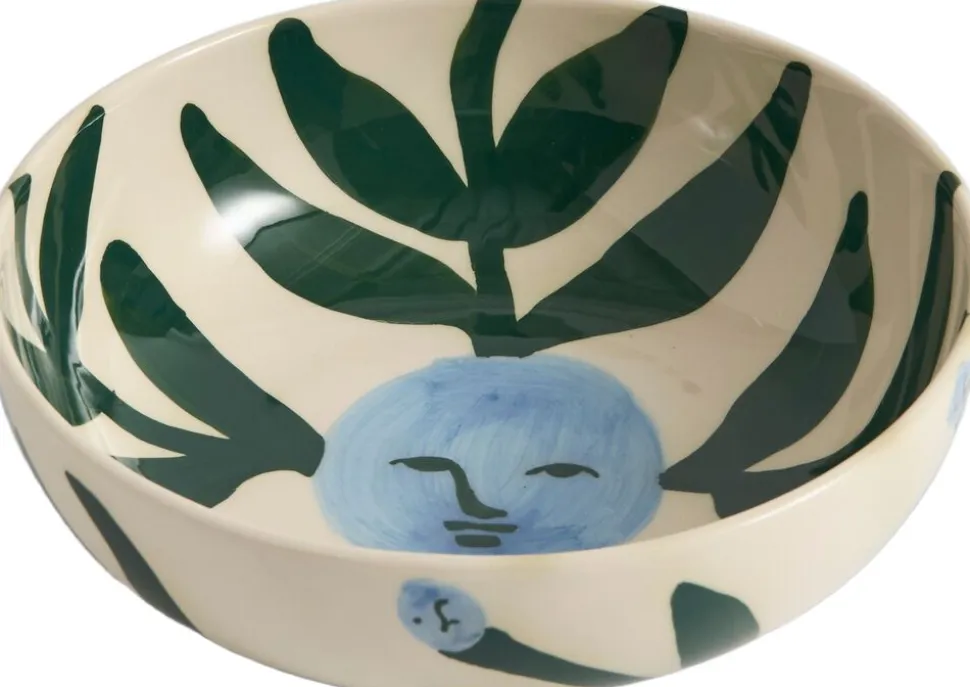 La Pittura Bowl - Ø18 - Moon face vine