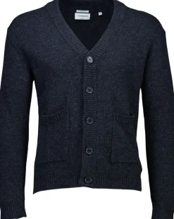 Lambswool button cardigan