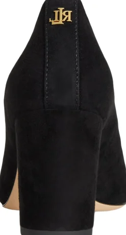 Lanette Suede Block-Heel Pump