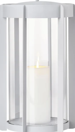 Lanterne Firefly 35 cm Soft Grey Lakeret stål