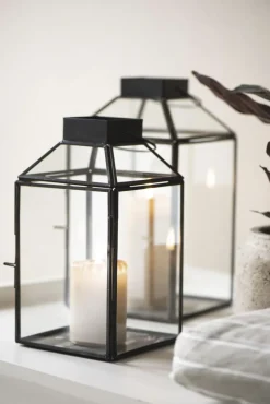 Lanterne Norr skrå glastop