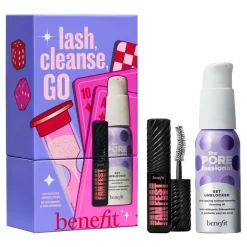 Lash, Cleanse, GO - Gavesæt med mini mascara og Cleansing Oil