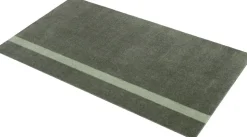 Løber, 67x120 cm, stripe vertical lysgrøn/støvet grøn