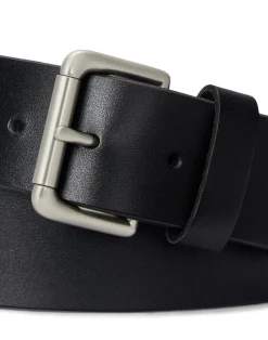 Leather Roller-Buckle Belt