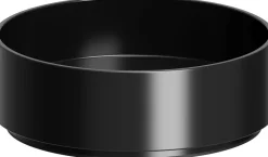 Light Candleholder pillar, Matte black, 9x3 cm