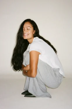 Light stretch long skirt - Hanni