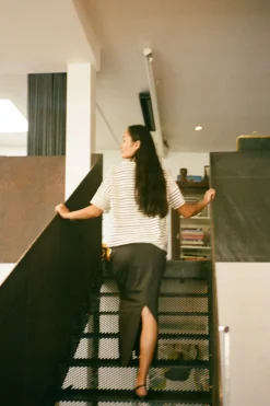 Light stretch long skirt - Hanni