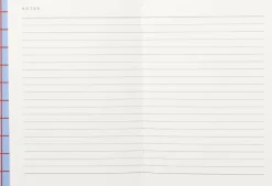 Lille notesbog med syet ryg, Lys blå