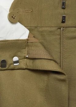 Linen-blend suit bermuda shorts