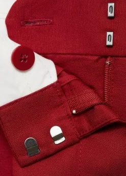 Linen-blend suit bermuda shorts