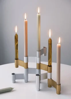 LINK, CANDLE HOLDER, POLISHED ALUMINIUM, 11060P