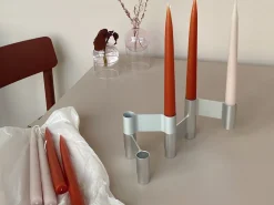 LINK, CANDLE HOLDER, POLISHED ALUMINIUM, 11060P