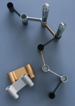 LINK, CANDLE HOLDER, POLISHED ALUMINIUM, 11060P