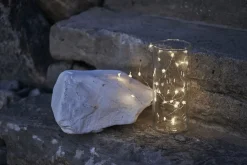 Lærke hjerte 20 lys klar/sølv