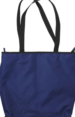 LUNA nylon bag with pockets, Blue