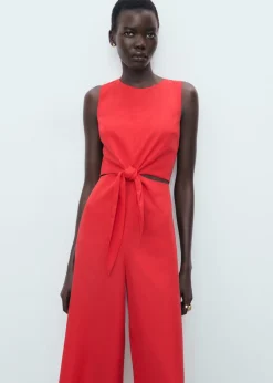 Lyocell jumpsuit with cut-out and k