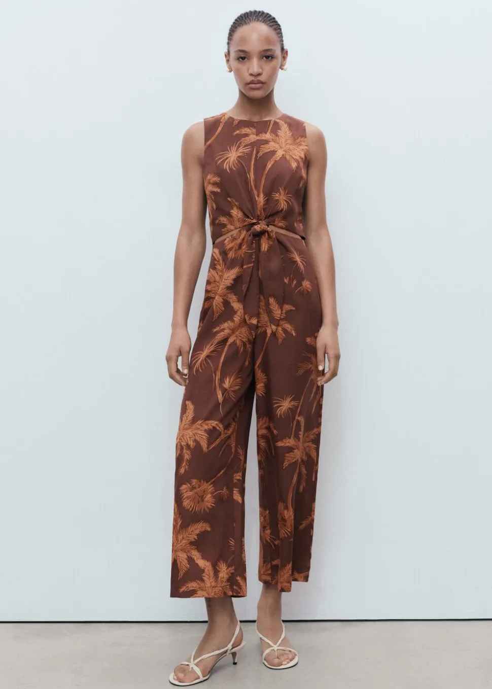 Lyocell jumpsuit with cut-out and k