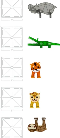 Magna-Tiles Jungle Animals, 25 pcs