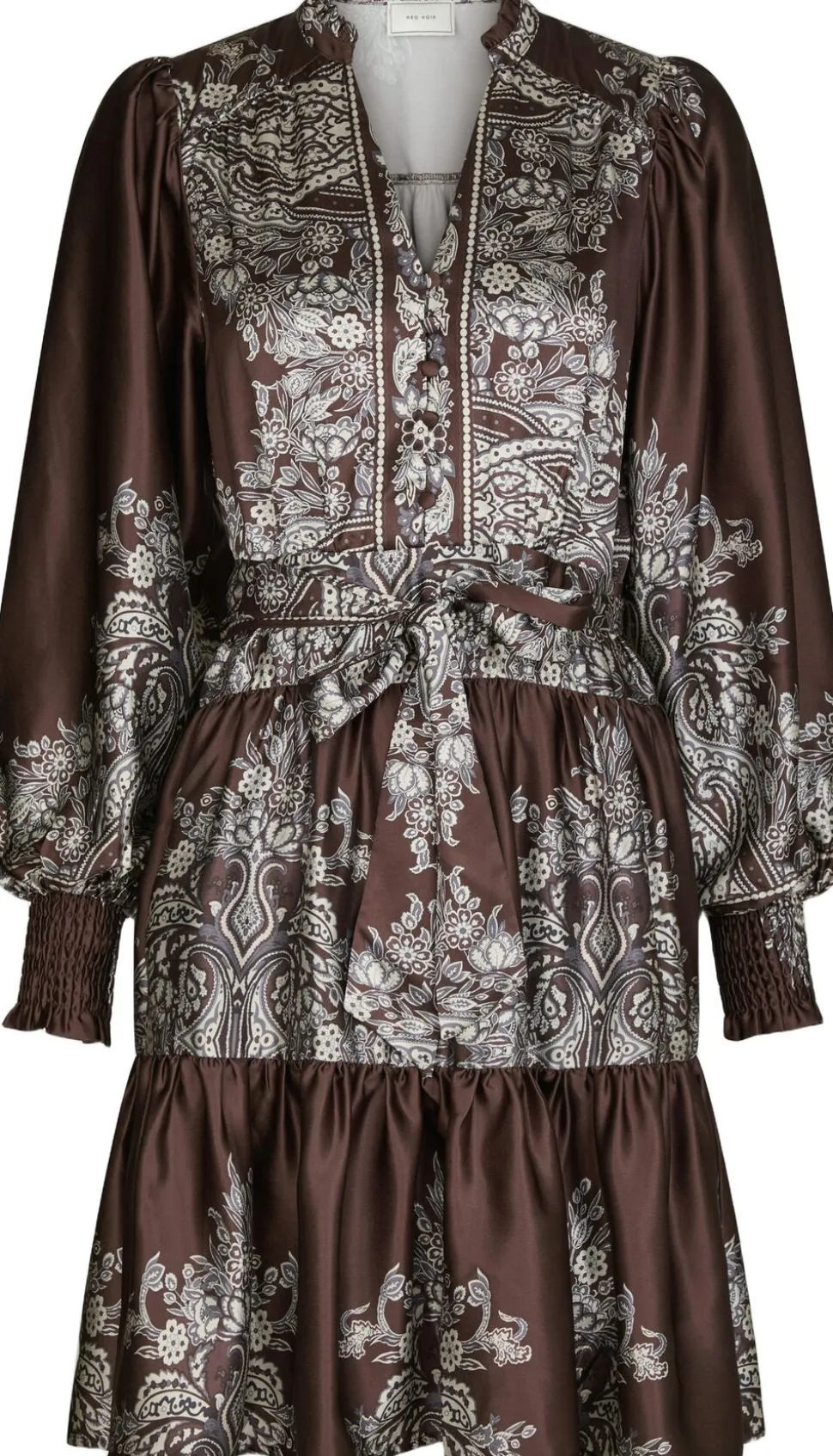 Malfida Paisley Border Dress