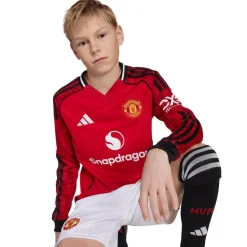 Manchester United 25/26 Hjemmebanetrøje Langærmet