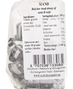 Mand (Konfirmand / Gom) bolcher med smag af anis og salt