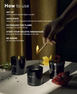 Massagelys - Black Pepper & Pomegranate