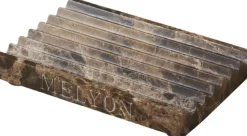 MelyonMarble Dark Emperador Soap Dish
