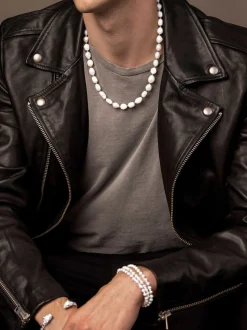 Men's Baroque Pearl Necklace