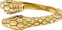 Men's Gold Plated Vintage Snake Ring