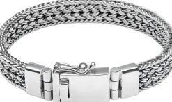 Men's Silver Braided Chain Bracelet