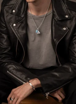 Men's Silver Simplicity Bangle