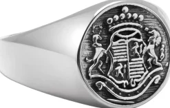 Men's Stainless Steel Crest Ring