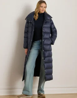 Metallic Funnelneck Down Maxicoat