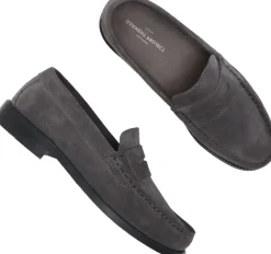 Miles Penny Loafer - Charcoal Suede
