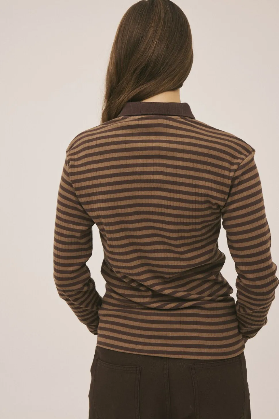 Milla 24 long sleeve polo top - 100% Organic Cotton GOTS