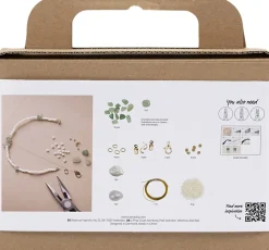Mini DIY Kit Smykker, Aventurin, halskæde og -armbånd