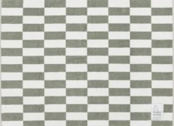 Moomin Arabia bademåtte 50x70 skaktern grøn