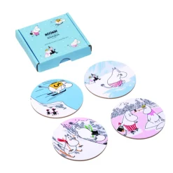 Moomin Arabia bordskånere sæt 4stk Vinterbadning