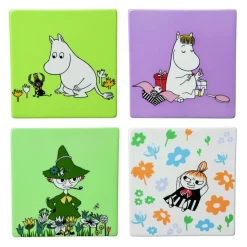 Moomin Arabia bordskånere sæt 4stk Klassikere Genanvendt Interiør