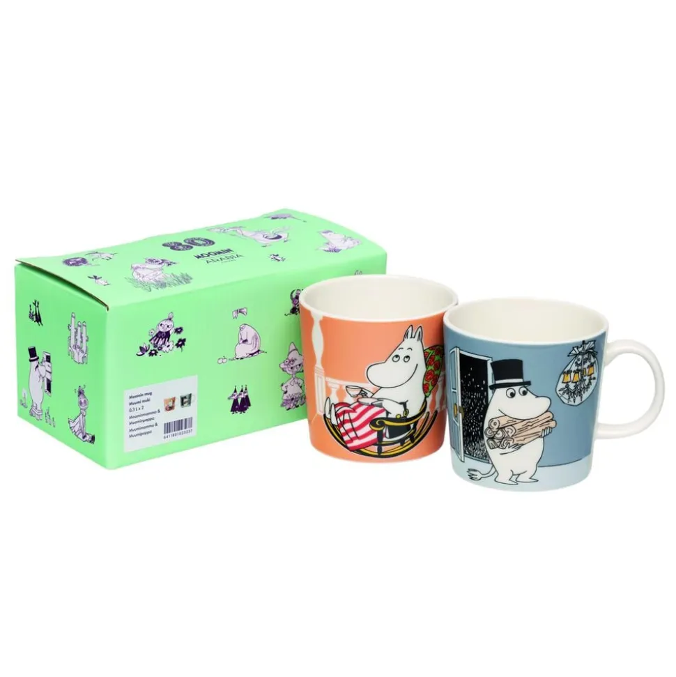 Moomin Arabia 30cl krus 2stk Mumifar og Mumimor