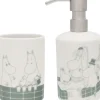 Moomin Arabia Sæbe dispenser & tandbørste holder sæt, Bad