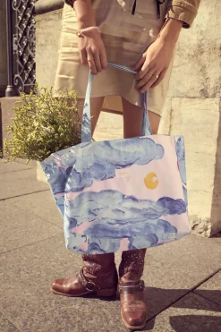 Moonshine Rose Big Canvas Totebag